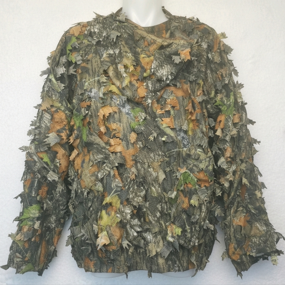 RedHead Leafy Camo Ghillie Jacket Hoodie Size S/M - Picture 2 of 9